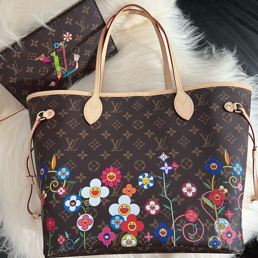 Louis Vuitton X Takashi Murakami Neverfull Tote